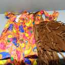 Morph Short Hippie Costume for Women, 70s Women Halloween Costume, Retro Hippie Outfit, Festival Attire (Small)
