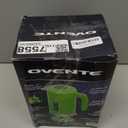 OVENTE 1.8L Electric Kettle, 1500W Fast Boiling Heater for Coffee or Tea, BPA Free, Easy to Fill Lid, Water Level Window, Auto Shut-Off, Boil-Dry Protection and Removable Filter, Green KP413G