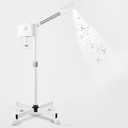 Professional Facial Steamer, Hot Mist Spray, Vaporizador Facial Steamer for Esthetician, Height Adjustable, SPA at Home, White