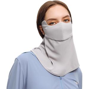 Sun Protection Face Mask Women UPF 50+ UV Balaclava Face Cover Scarf Neck Gaiter Running Cycling Outdoor SLF5M119T (Grey)