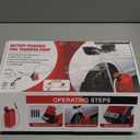 Automatic Fuel Transfer Pump with Auto-Stop, 51'' Extra Long Hose, 3.2 Gallon per Min, Battery or USB Powered, 4 Can Adapters, Fast and Safe Portable Gas Can Pump for Oil, Diesel, Gasoline.