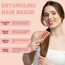 START MAKERS Vented Hair Brush, Detangler Brush for Curly, Thick, and Straight Hair, Dry and Wet Hair Brush for Detangling, Styling, Defining and Shaping, Hair Brush for Women and Men(Pink)