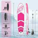FBSPORT 11' Premium Stand Up Paddle Board, Yoga Board with SUP Accessories & Carry Bag | Wide Stance, Surf Control, Non-Slip Deck, Leash, Paddle and Pump for Youth & Adult