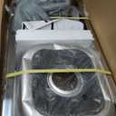 Free Standing Utility Sink, Outdoor Stainless Steel Laundry Tub, Portable Single Bowl Washing Hand Basin Station with Workbench, Fish Cleaning Table &Storage Shelves for Garage, Kitchen,Camping (29.5*15.7*31.4in)