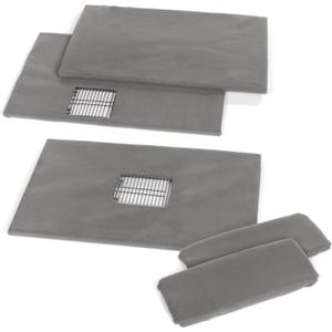 Prevue Pet Products Ferret Cage Plush Fitted Grille and Platform Cover Set, Gray, 30.0" L x 20.0" W x 0.5" Th