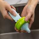 Chemimoso Silicone Bottle Cleaning Brush, 13.4in Long Handle Water Cup Bottles Cleaner for Baby Bottles, Stanley Mug, Sports Bottle, Glass Vase, with a Tiny Cup Lid Gap Cleaning Brush, z Pink