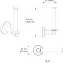 Toilet Paper Holder Matte Black Horizontal&Vertical 180 Degree Rotatable Three-Position Adjustable Tissue Holders Roll Holder Hangers Toilet Paper Stand SUS201 and Zinc Alloy Modern Wall Mounted