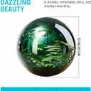 12 Inch Stainless Steel Gazing Ball, Garden Gazing Globe Mirror Ball, Polished Shiny Sphere for Garden Yard Outdoor, Swimming Pool Decoration (Green)