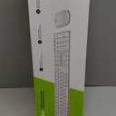 seenda Wireless Bluetooth Keyboard and Mouse Combo, SKM643 Rechargeable Slim Quiet Keyboard Mouse, 3 Multi Device Connection, Compatible for Windows, Mac, MacBook, iPad, Tablet, White/Silver