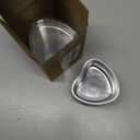 Heart Shaped Cake Pans, 30 Count Disposable Aluminum Foil Baking Tins with Lids - 3.4 Oz Mini Heart Muffin Pans for Cupcakes, Valentine's Day, Mother's Day, Wedding, Christmas (Red)