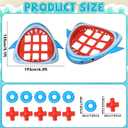 Pool Games Giant Shark Tic-Tac-Toe Inflatable Pools Toy with 10 Balls 2-10 Players Floating Water Game Toys Outdoor Play Toys for Summer Swimming Pool and Backyard Yard Family Holiday Party