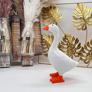 Magnetic Goose Key Holder Cute Home Decor Statue,Office Table Desk Decor Resin Goose Duck Statue Sculpture,Tool Holder Home DecorationBedroom Decor Housewarming Gift