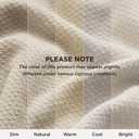 Bedsure GentleSoft 100% Cotton Blanket Twin XL Size for Bed - Breathable and Lightweight, Soft Cozy Textured Herringbone Woven Summer Blanket for College Dorm, Linen Beige, 66x90 inches