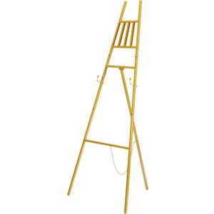 58" Gold Easel Stand for Sign - Adjustable Metal Easel Stand for Wedding Welcome Sign, Display, Painting & Events, Sturdy Sign Holder Stand for Posters & Art