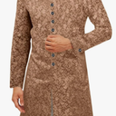 Runcati Mens Kurta Sherwani Coats Kaftan Indian Ethnic Royal Suits Mandarin Collar Wedding Festive Party Blazer, Size Large