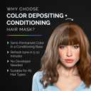 Herbishh Koloret Keratin Color Depositing Mask - 2-in-1 Deep Conditioner for Vibrant Refreshed Hair, Ideal for Dry Damaged Types, Salon-Worthy Shine at Home, Copper, 3.5 fl.oz