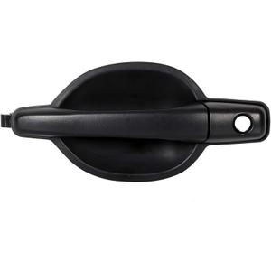 ECOTRIC Outside Door Handle Black Textured Compatible with 2004-2011 Mitsubishi Endeavor Replacement for MR987491 (Front Left)