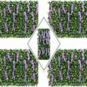 DOEWORKS Expandable Fence Privacy Screen for Balcony Patio Outdoor, 4PCS Faux Ivy Fencing Panel for Backdrop Garden Backyard Home Decorations