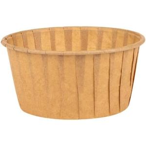 Brown Pleated Baking Cups - Large - Grease Resistant Cupcake & Muffin Liners, Count 288 - For Baking, Parties & Catering