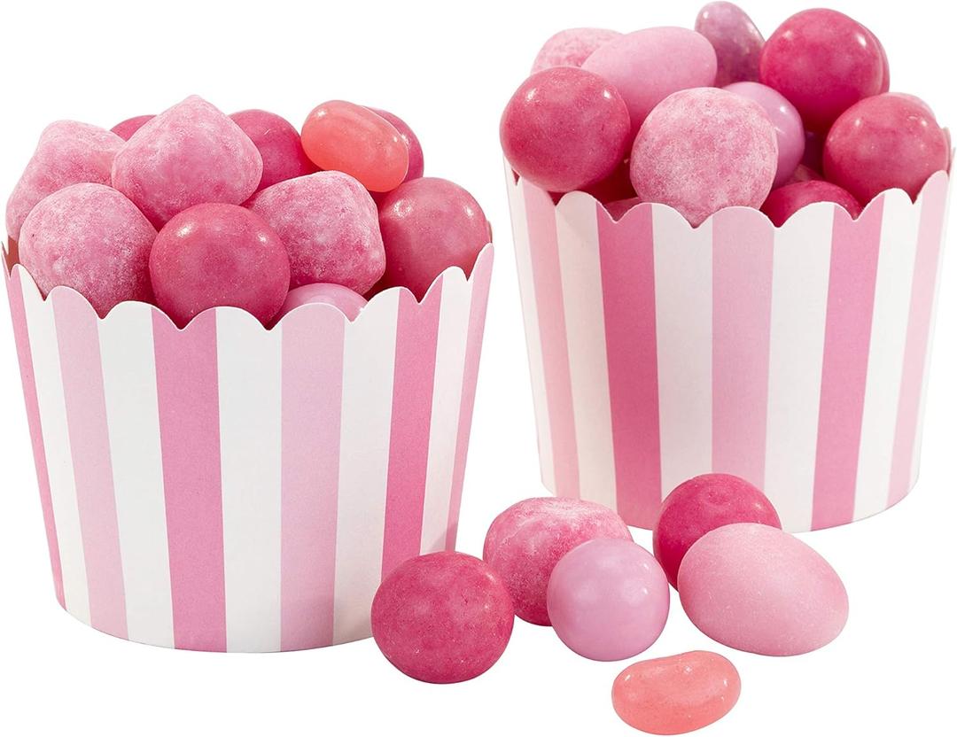 Talking Tables Kids Party Pink Treat Tubs Cups, Pack of 20, Height 15cm, 6",