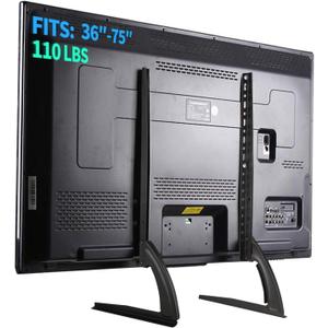 TV Stand Mount for Sony Bravia 55/65/75inch TVs, Table Top TV Stand Base, Height Adjustable Replacement Stand, for Most 36-75" LED Flat Screen TVs, Steel TV Feet Holds up to 110 lbs, Max VESA 600x600m
