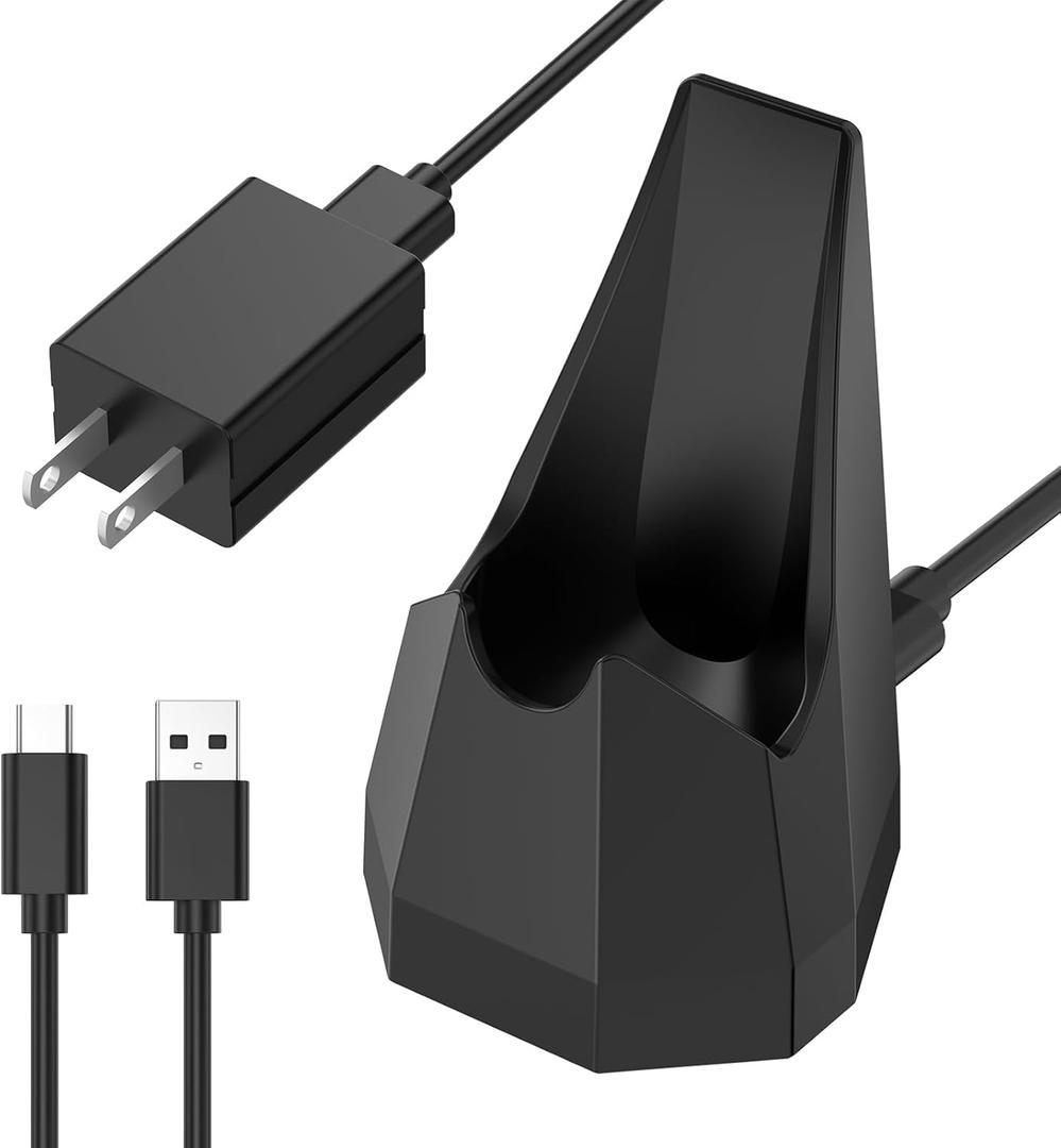 Charging Dock Replacement for Manscaped 4.0 with USB-C Cable, Ac Adapter & Wireless Charging Dock, Wireless Charging Stand Base Compatible Manscaped Electric Groin Hair Trimmer(for 4.0)