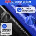 21FT Round Winter Pool Cover 500D Extra Thick Above Ground Pool Cover Above Ground Pool Protection with Winch and Cable Royal Blue