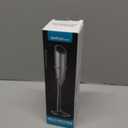 SIMPLETASTE Milk Frother Handheld Electric Foam Maker, Drink Mixer with Stainless Steel Whisk for Cappuccino, Bulletproof Coffee, Latte, Gray, with Stand, Battery Operated