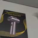 Compressed Air Duster, 110000RPM Ultra-Powerful Electric Air Duster with LED Light, 3-Speed Adjustable, Rechargeable Cordless Mini Blower for Computer, Keyboard, Car, PS5, Outdoor & Home Cleaning