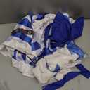 SOMSOC Women's Oktoberfest Costume German Bavarian Costume Outfit Dirndl Dress Bow Hair Ties for Oktoberfest Halloween Party (Medium, Blue)