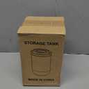 3-Pack Airtight Dog Treat Container Set - Clear Plastic Pet Food Storage Canisters for Kitchen Counter Pantry Organization - Small Stackable Jars for Cat Snacks, Bird Hamster Food, Blue Lids