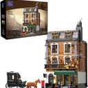 PANTASY Baker Street 221B Apartment Adult Building Block Set,Classic European Townhouse Modular Architecture Model,Collector Display Street Scene Building Toy with Detailed Interior Rooms and Figures