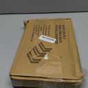 Shelf Brackets 10 Inch, Heavy Duty Black Metal Floating Shelf Bracket, Rustic Farmhouse Decorative Iron L Bracket with Lip/Hook, J Brackets Wall Angel Corner Brace for Wood Shelves - 6 Pack (6 Pcs 9.5"L x 6"H)