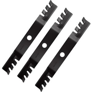 70000-00602 High Lift Toothed Mower Blades for Kubota 60 Inch Deck B1550 B1750 F2560E G1900 G2000 B1550D B1750D 60" Lawn Tractors Replace 70000-25001 76539-34330 K5651-34340 Blades 3 Pack