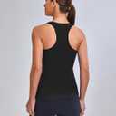 Blooming Jelly Womens Workout Tank Tops Sleeveless Running Athletic Shirts Drawstring Racerback Gym Clothes 2025 (Blue, L)