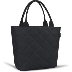 Gloppie Lunch Bag Women Lunch Box for Women Insulated Leakproof Lunch Tote for Work Loncheras Para Mujer Black