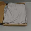 Amazon Basics Lightweight Breathable, Ultra-Soft, Wrinkle-Free Luxury Microfiber 4-Piece Bed Sheet Set with 14-Inch Deep Pockets, Full, Light Gray, Solid