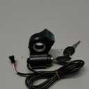 E-Bike Voltage Display 12V-84V, E Bike Handlebar Control Switch Thumb Throttle LED Digital Voltage Display Switch Power with Key Lock for Scooter Electric Bike