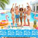 Pool Party Supplies,146Pcs Summer Plates and Napkins for 24 Guests