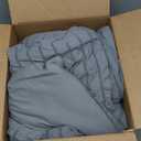 Love's cabin Seersucker Dark Grey Queen Comforter Set, 7-Piece All Season Lightweight Bed in a Bag Bedding Set with Comforter, Flat Sheet, Fitted Sheet, Pillowcases and Shams | Soft, Breathable, Lightweight (Queen (88"X88"))