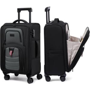 LOVEVOOK Carry On Luggage 22x14x9 - Airline Approved Spinner Suitcase, Medium-22inch
