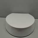 ELONGATED toilet seat risers for seniors, Slow Close, Elevated toilet seat, Heavy Duty, Never Loosen, Raised toilet seat elongated bowl, White(18.5)