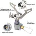 BRS 26g Stove Ultralight BRS-3000T Titanium Alloy Stove Camping Gas Stoves Outdoor Stove Gas Stove Gas Stove Miniature Portable Picnic