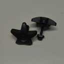 2 Adjustable Star Knobs for Rolling Walkers Drive Rollator Walker M6 T-Bolt Screw Knobs with Washers Replacement Parts for Platform Attachment