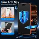 YWXTW 2 Pack Matte Privacy Screen Protector for iPhone 17 Pro Max