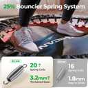 BCAN SP2 40/48" Foldable Mini Trampoline Max Load 330lbs/440lbs, Fitness Rebounder with Adjustable Foam Handle, Exercise Trampoline for Adults Indoor/Garden Workout | FED Fitness