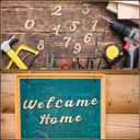 Gerrii 320 Pcs 4'' Wooden Letters and Numbers Crafts Unfinished Cursive Wooden Alphabet a to Z, Wood Numbers 0 to 9 Sign for DIY Wall Decor Painting Writing with Bonus Accessories Instructions