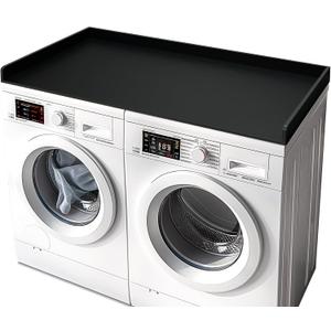 Gashell Washer Dryer Countertop, 27.5" x 54" Bamboo Washer and Dryer Countertop for Laundry Room Organization(Black)