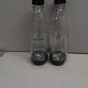 sodastream 1L Twin Pack Dishwasher Safe Slim Bottle (Black)