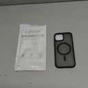 SUPFINE Magnetic for iPhone 15 Case (Compatible with MagSafe) (Military Grade Drop Protection) Translucent Matte Shockproof Phone Cover, Black